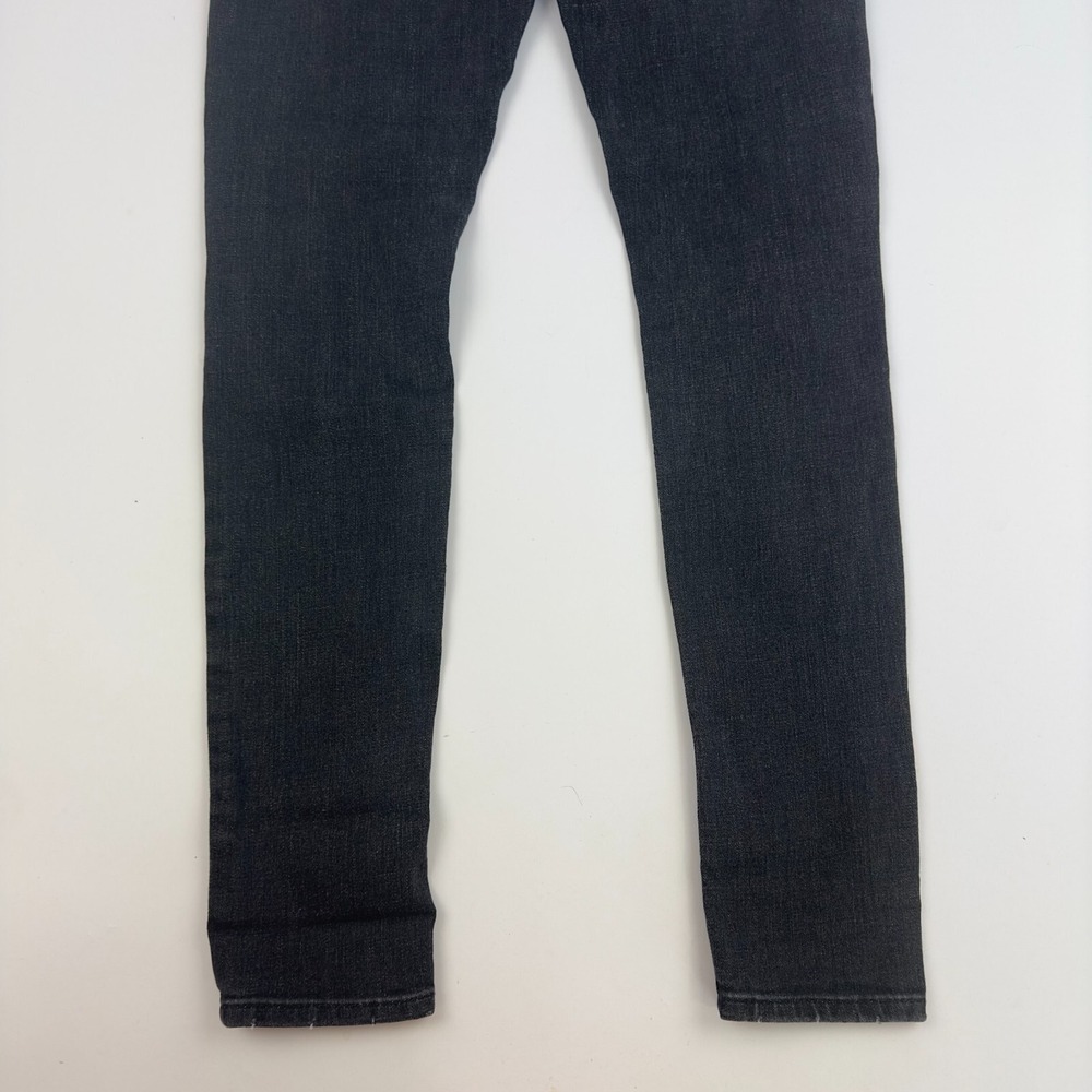 Express Jeans‎ Mia Mid Rise Legging Skinny Gray Distressed Stretch Size 0R - Picture 11 of 12